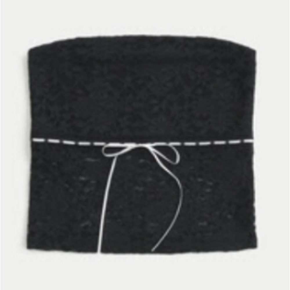 Hollister Black Lace Crop Top